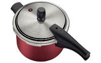 Panela de Pressão Tramontina 4,5 Litros Vancouver Effect Revestimento Antiaderente Starflon Vermelha - 10