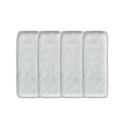 Conjunto de Travessas Retangulares Médias Porto Brasil Orgânico Echo 33x13cm - 4 Peças