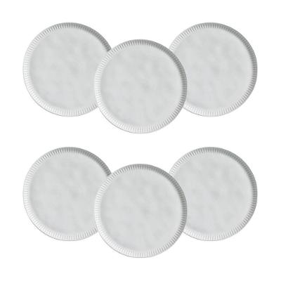 Conjunto de Pratos Rasos Porto Brasil Linhas New White 27,5cm - 6 Peças