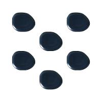 Conjunto de Pratos Oval Porto Brasil Orgânico Night Blue 31cm - 6 Peças - 1