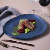 Conjunto de Pratos Oval Porto Brasil Orgânico Night Blue 31cm - 6 Peças - 2