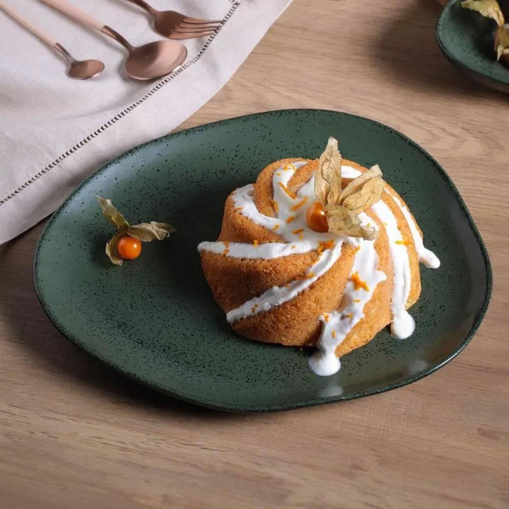 Conjunto de Pratos Oval Porto Brasil Orgânico Greenery 31cm - 6 Peças - 2