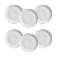 Conjunto de Pratos Rasos Porto Brasil Orgânico New White 26,5cm - 6 Peças - 1