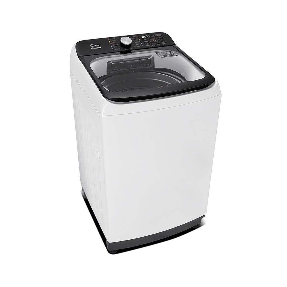 Lavadora de Roupas Midea Wave Agitator 15kg MA512W150A com Timer Digital, Filtro de Fiapos, Função Perfume+ e Sistema Power Mix Dispenser – Branca - 1