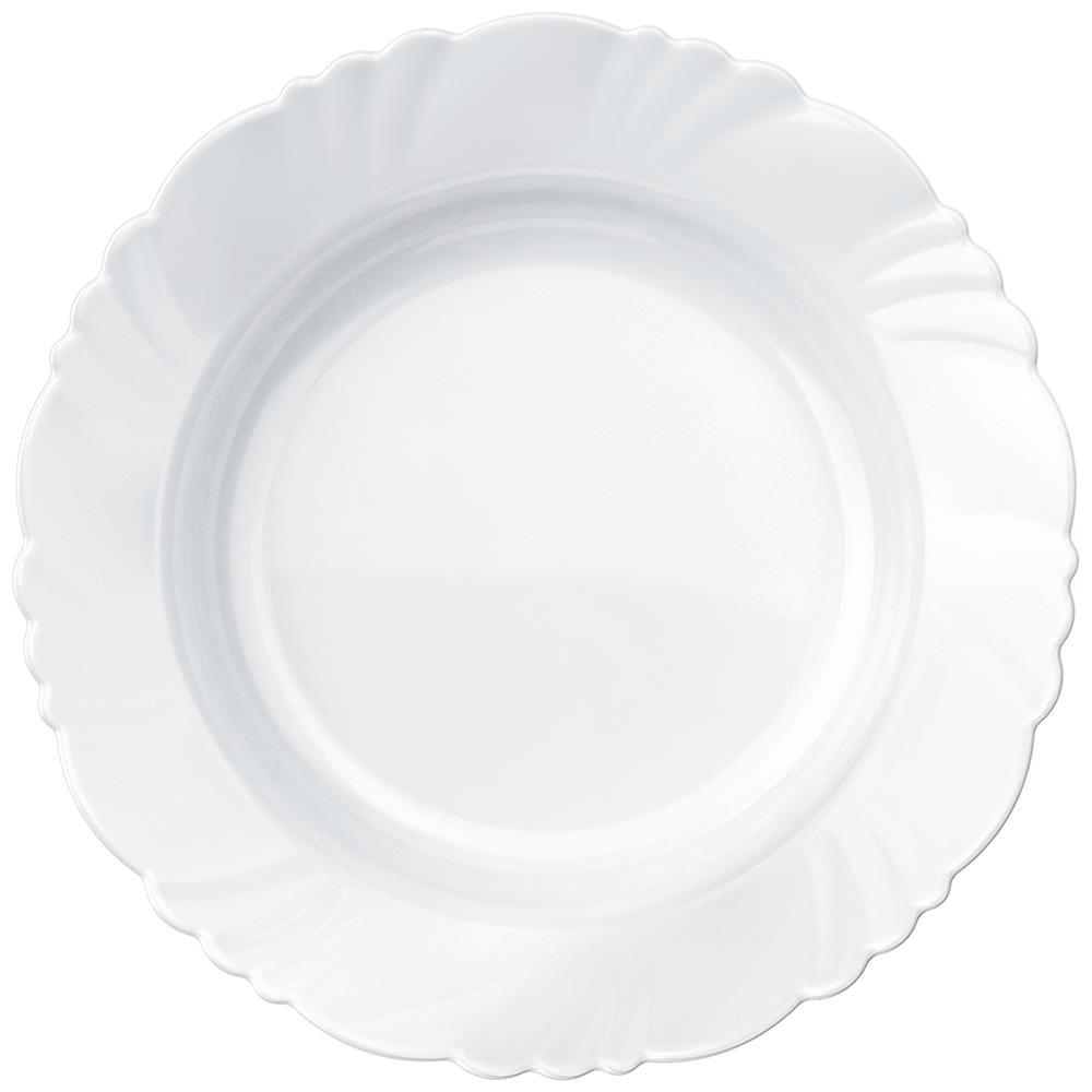 Conjunto de Pratos Fundos Duralex Pétala em Vidro 23,5 cm Branco – 24 Peças - 2