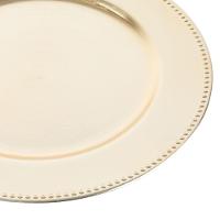 Sousplat de Plástico Wolff Mesa Dourado - 25 cm - 3