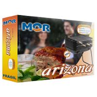 Churrasqueira Mor Arizona em Aço Esmaltado com Grelha e 3 Espetos - Preta - 5