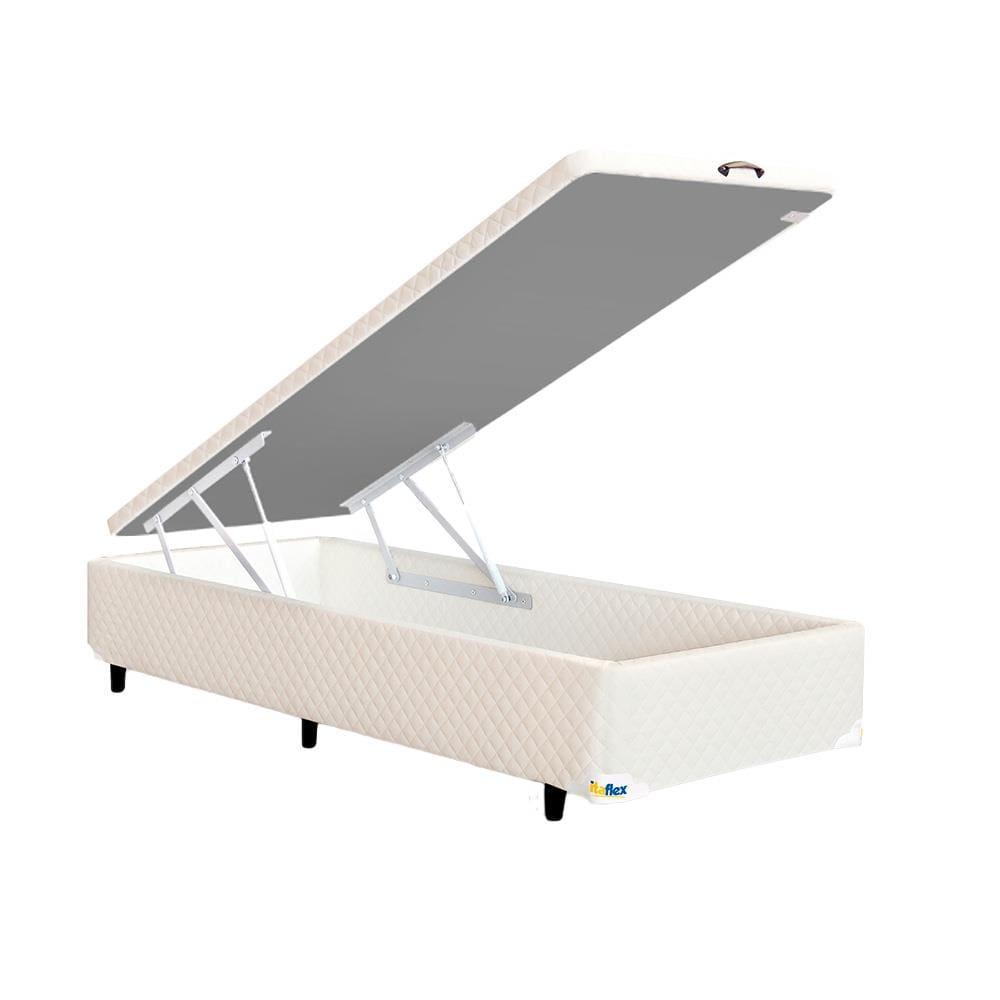 Base Box para Colchão King Size MGA Itaflex Universal com Baú e Pistão à Gás, 34x96x203cm - Bege - 2