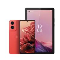 Smartphone Motorola Moto G35 5G Coral 256GB, 12GB RAM, Octa-Core, Câmera Traseira 50MP + 8MP e Tela 6.7" + Tablet Lenovo M9 64GB Tela 9" WVA - Prata - 1