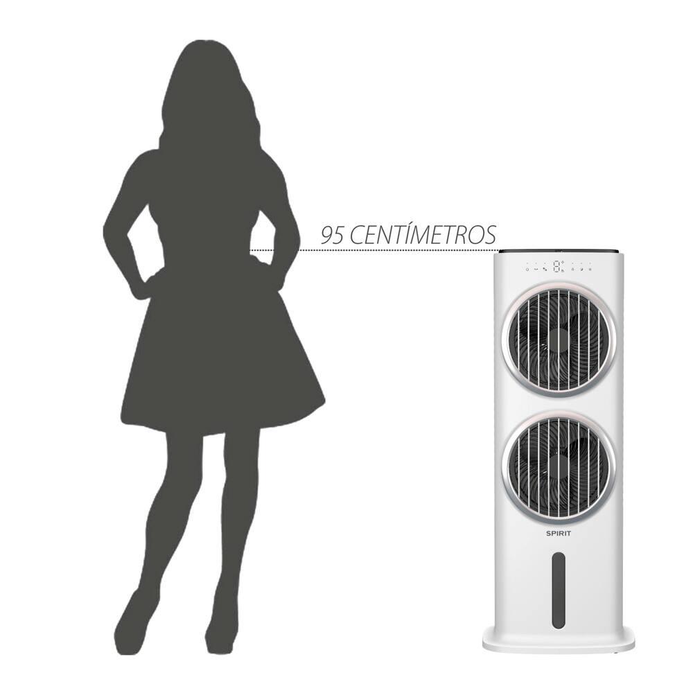 Climatizador de Ar Spirit Turbo 95cm, 90W com Controle Remoto, Display LED, Timer de até 9 horas, 10 Litros – Branco - 6