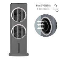 Climatizador de Ar Spirit Turbo 95cm, 90W com Controle Remoto, Display LED, Timer de até 9 horas, 10 Litros – Cinza - 5