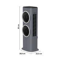 Climatizador de Ar Spirit Turbo 95cm, 90W com Controle Remoto, Display LED, Timer de até 9 horas, 10 Litros – Cinza - 8
