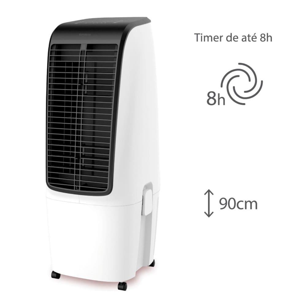 Climatizador de Ar Spirit Master 90cm, 110W com Controle Remoto, Display LED, Timer de até 8 horas, 20 Litros – Branco - 3