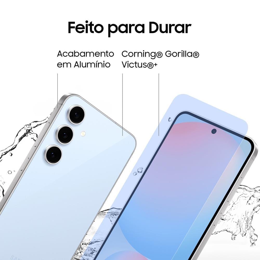 Smartphone Samsung Galaxy S24 FE 5G Azul 256GB, 8GB RAM, Exynos 2400e, Octa-Core, NFC, Câmera Tripla até 50MP e Tela Amoled Dinâmico 6.7" - 4