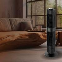 Ventilador de Torre 100cm Spirit 360º com Display LED Touch Screen, Controle Remoto, Funções Especiais e Controle Inteligente de Velocidade - Preto - 8