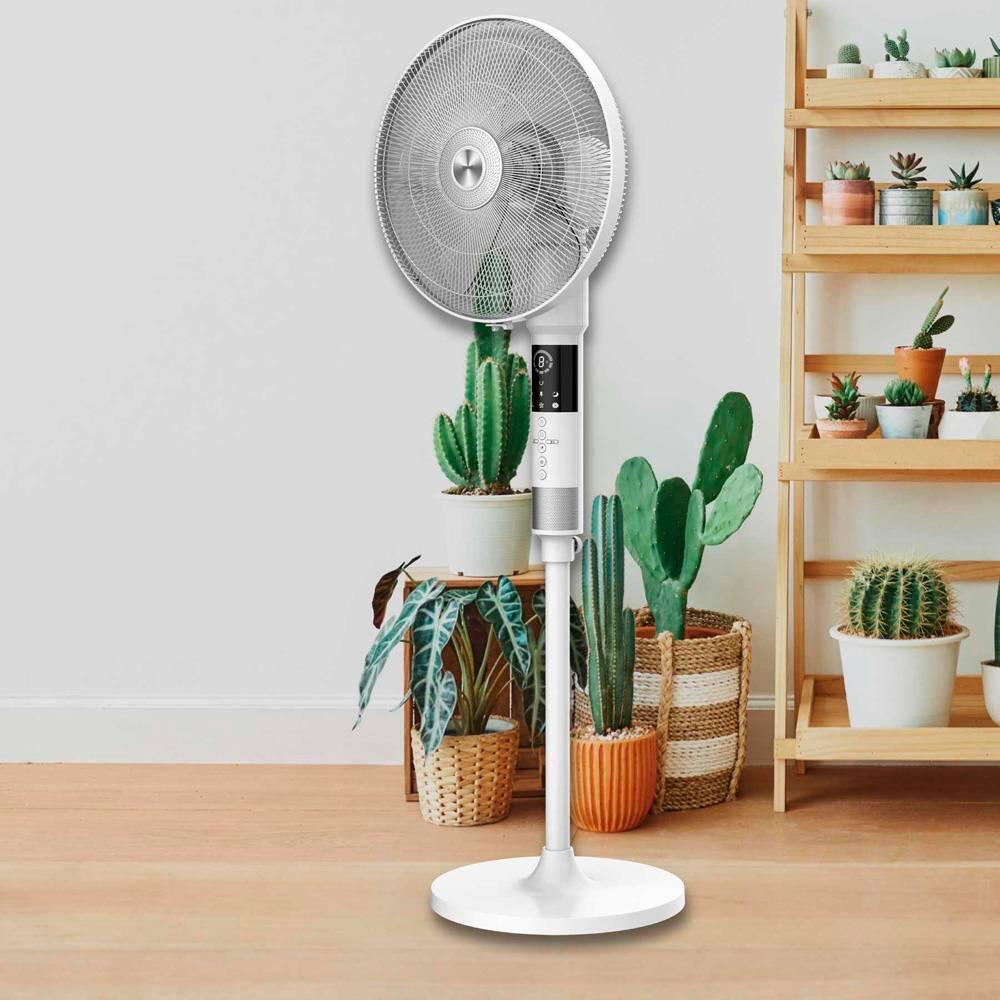 Ventilador de Coluna 40cm Spirit 360º com 3 Velocidades, Controle Remoto, Display LED e Timer de até 8 Horas – Branco - 8