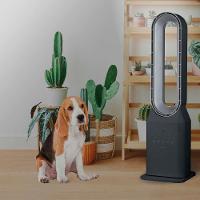 Circulador de Ar Spirit Bladeless com 3 Velocidades, Timer, Função Bom Sono e Vento Natural - Preto/Prata - 9