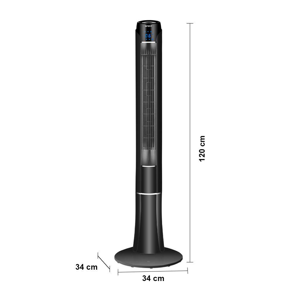 Ventilador de Torre 120cm Spirit SKY com 3 Velocidades, Controle Remoto e Timer de até 7h30 – Preto - 6