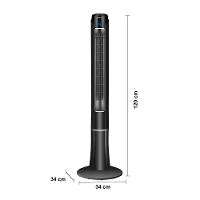Ventilador de Torre 120cm Spirit SKY com 3 Velocidades, Controle Remoto e Timer de até 7h30 – Preto - 6