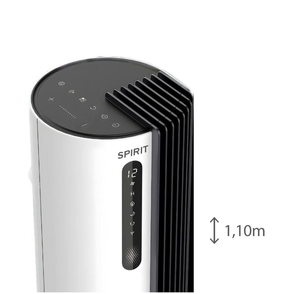 Ventilador de Torre 110cm Spirit Esterilizador com 12 velocidades, Controle Remoto e Timer de até 12 horas, Branco – 220V - 3