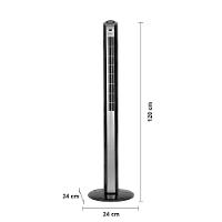 Ventilador de Torre Spirit TS1200 com 3 Velocidades, Função Oscilante e Controle Remoto – Preto - 8