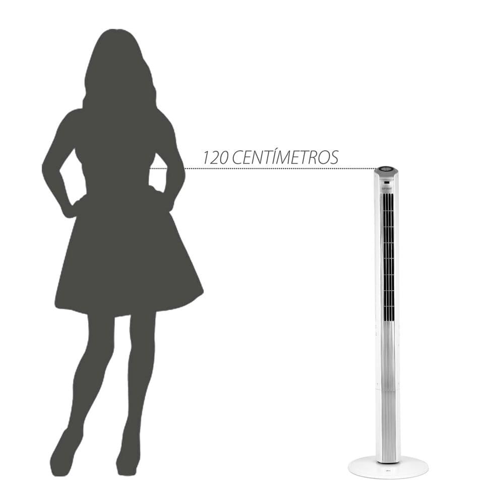 Ventilador de Torre Spirit TS1200 com 3 Velocidades, Função Oscilante e Controle Remoto – Branco - 7