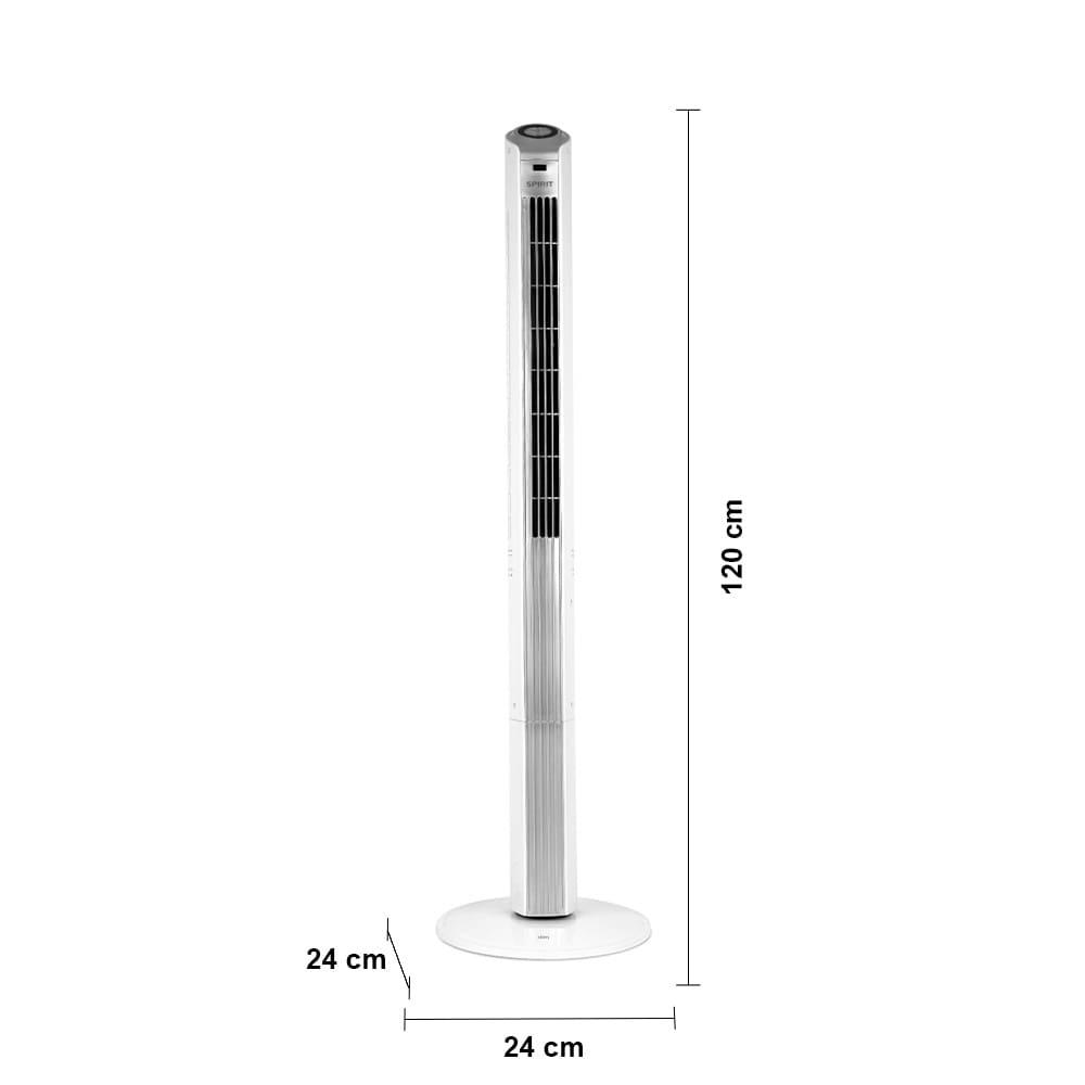 Ventilador de Torre Spirit TS1200 com 3 Velocidades, Função Oscilante e Controle Remoto – Branco - 8