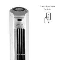 Ventilador de Torre Spirit TS1200 com 3 Velocidades, Função Oscilante e Controle Remoto – Branco