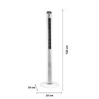 Ventilador de Torre Spirit TS1200 com 3 Velocidades, Função Oscilante e Controle Remoto – Branco - 8