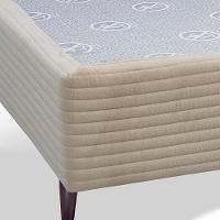 Base Box para Colchão Casal Cama inBox Livity 38x138x188cm - Bege - 3