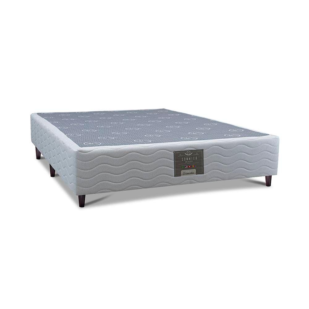 Base Box para Colchão Casal Cama inBox Moderne 26x138x188cm – Branco - 1