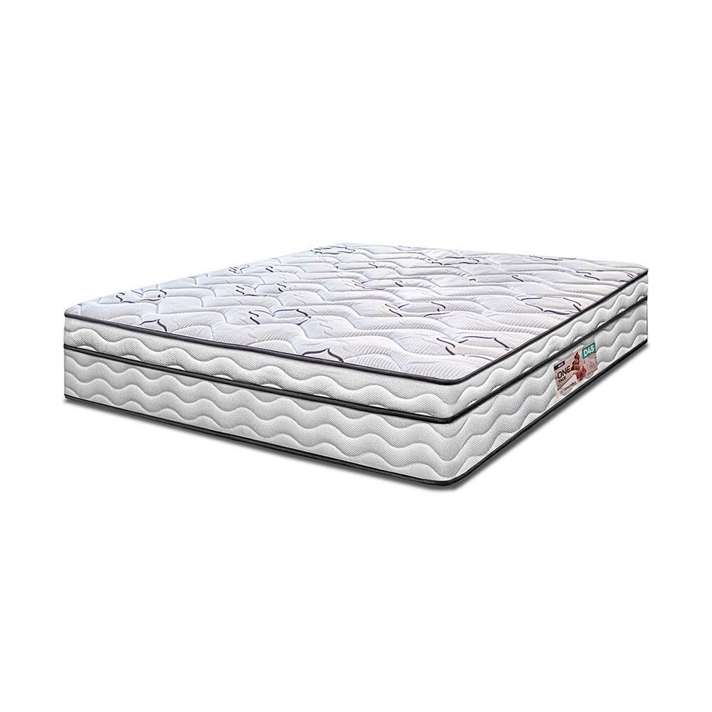 Colchão de Casal Cama InBox Moderne Ortopédico com Camada Especial de Espuma D45 25x138x188cm - Branco/Grafite - 1