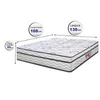 Colchão de Casal Cama InBox Moderne Ortopédico com Camada Especial de Espuma D45 25x138x188cm - Branco/Grafite - 8