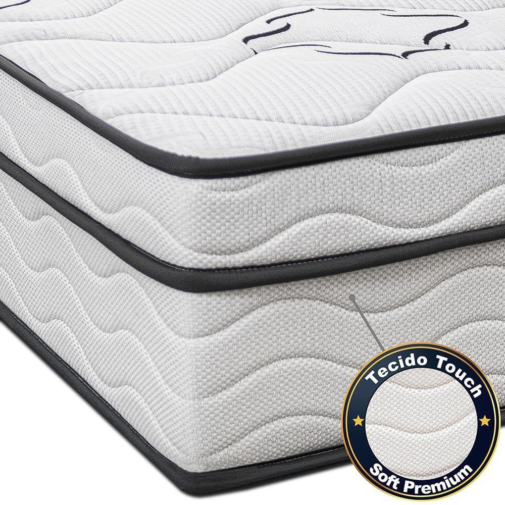 Colchão de Solteiro Cama InBox Moderne Ortopédico com Camada Especial de Espuma D45 25x88x188cm - Branco/Grafite - 3