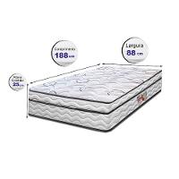 Colchão de Solteiro Cama InBox Moderne Ortopédico com Camada Especial de Espuma D45 25x88x188cm - Branco/Grafite - 7