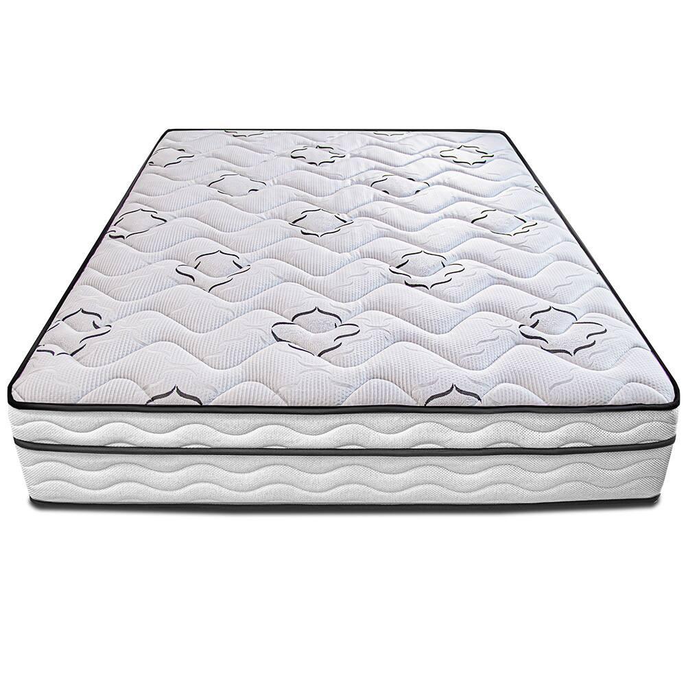 Colchão King Cama InBox Moderne Ortopédico com Camada Especial de Espuma D45 25x193x203cm - Branco/Grafite - 2