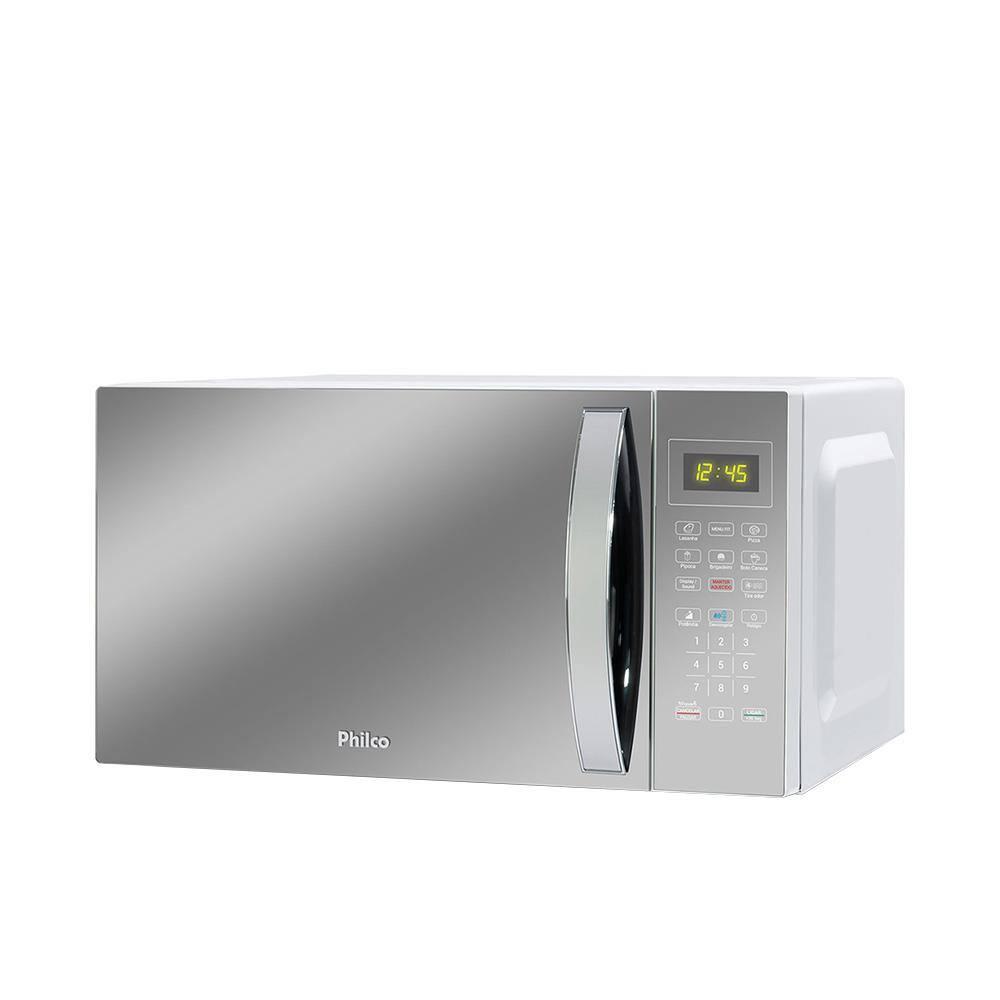 Micro-ondas Philco PMO28E Espelhado Múltiplas Funções 1100W Prata/Branco 25 litros - 1