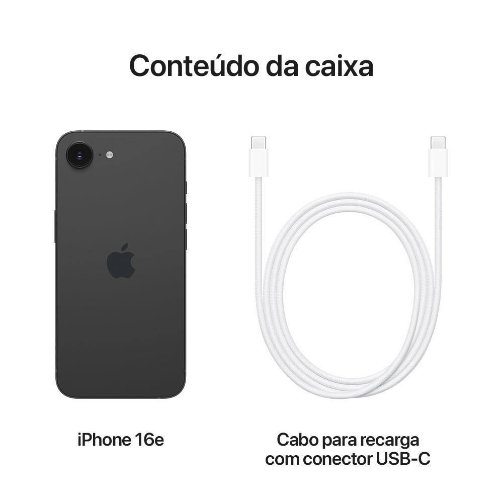 Apple iPhone 16e de 128GB - Preto - 9
