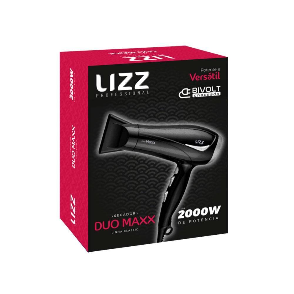 Secador de Cabelos Lizz Duo Maxx Íon Ceramic 2000W Preto – Bivolt - 4