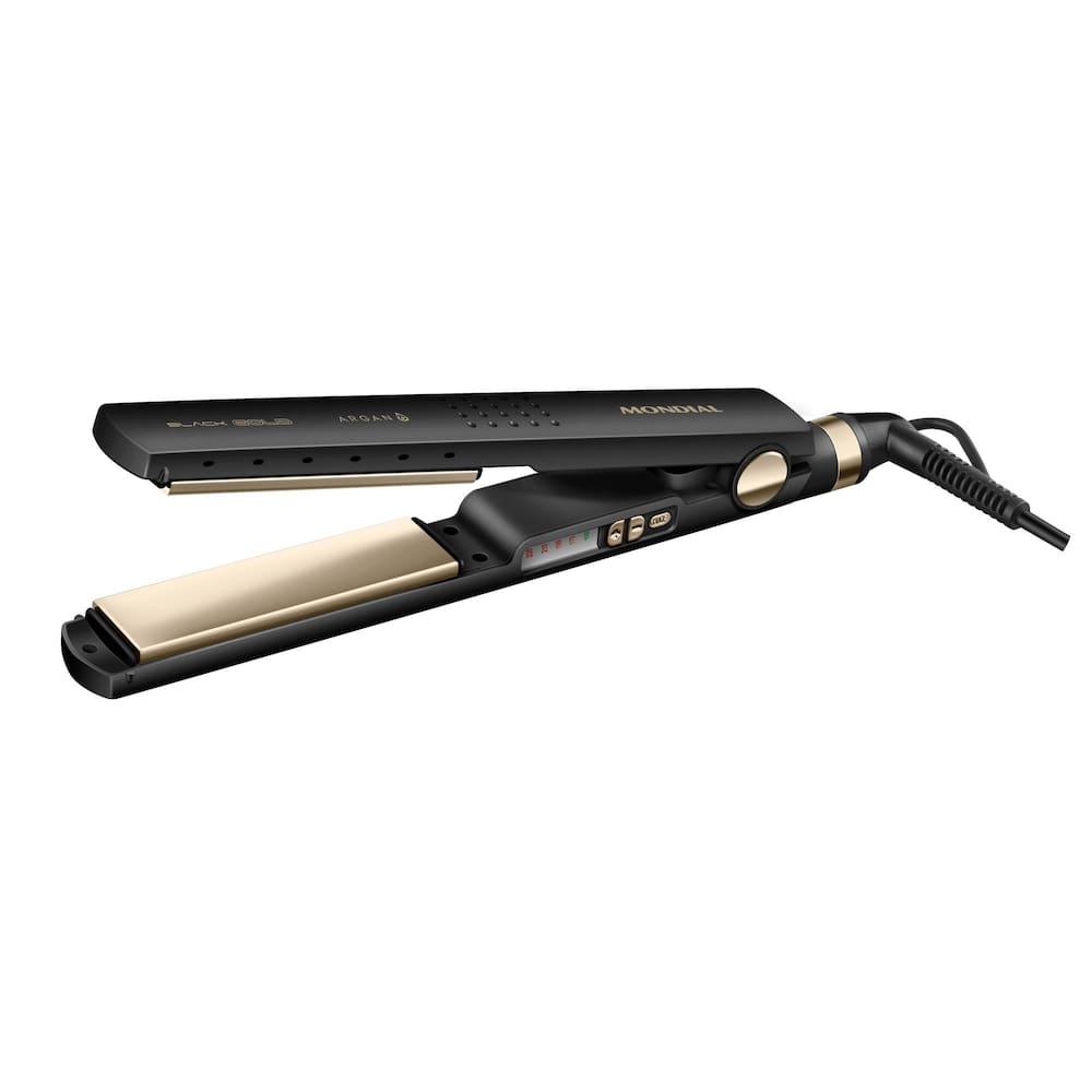 Chapinha Prancha Alisadora Mondial Black Gold Argan P-30T Preto Bivolt - 7