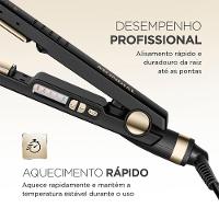 Chapinha Prancha Alisadora Mondial Black Gold Argan P-30T Preto Bivolt - 3