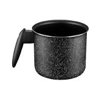 Jogo de Panelas Rochedo Stone Pro 5 Peças Revestimento Antiaderente Minerium Tampas de Vidro Preto e Cinza - 6