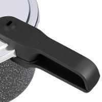 Panela de Pressão Rochedo 4,5 Litros Segura Stone Pro com Revestimento Antiaderente Minerium Preto/Cinza