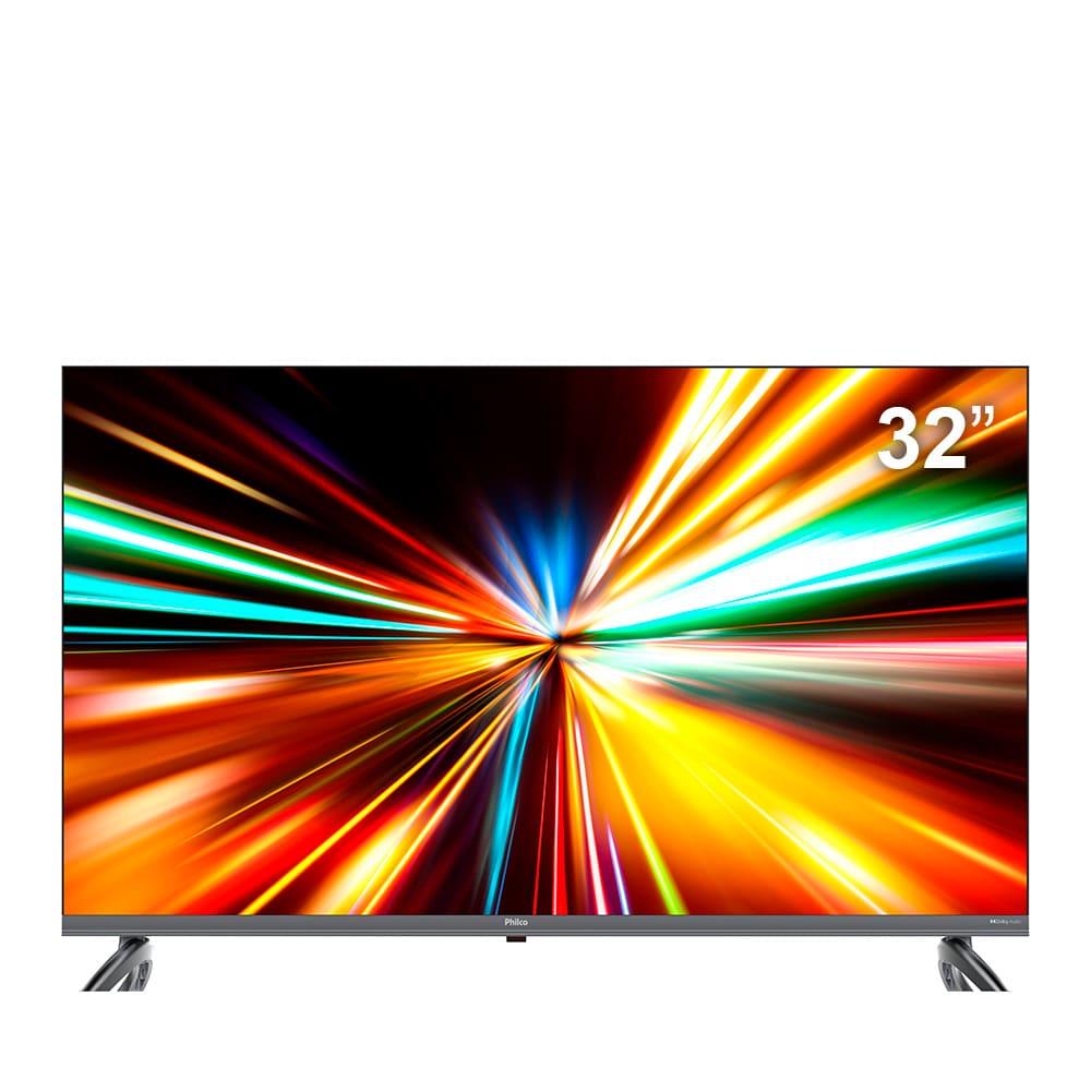 Smart TV LED 32" Philco HD P32SAA Google TV, HDR10 e Processador Quad-Core, HDMI, USB e Wi-Fi - 1