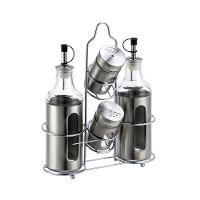 Galheteiro Dynasty com Suporte em Aço Inox - 4 Peças - 1