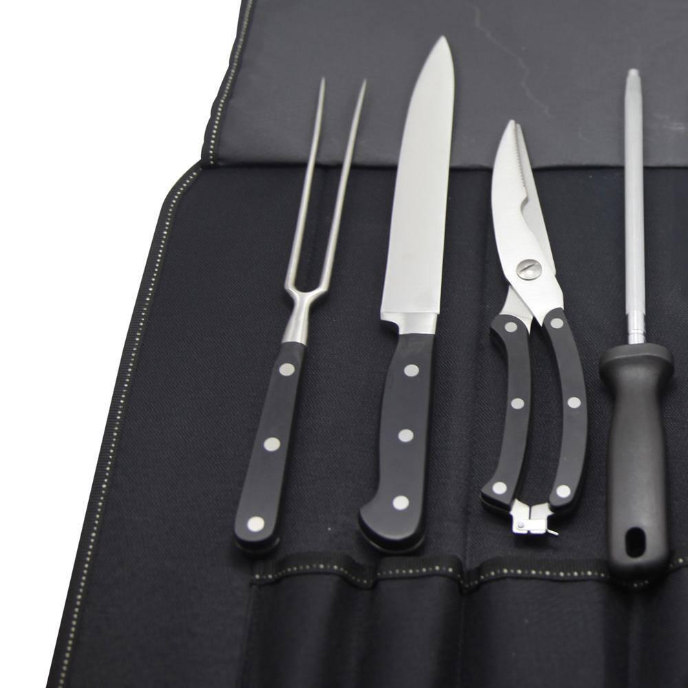 Conjunto para Churrasco Fracalanza em aço inox com Bolsa em Nylon – 9 Peças - 2