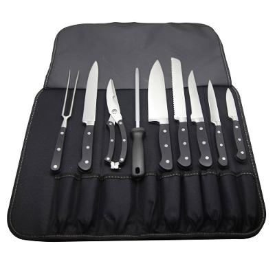 Conjunto para Churrasco Fracalanza em aço inox com Bolsa em Nylon – 9 Peças