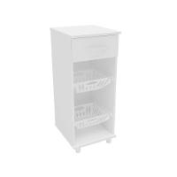 Cozinha Completa Bartira Amazonita com 8 Portas, 3 Gavetas e 6 Prateleiras - 271cm de largura + Fruteira Politorno Facility com 1 Gaveta e 2 Cestos