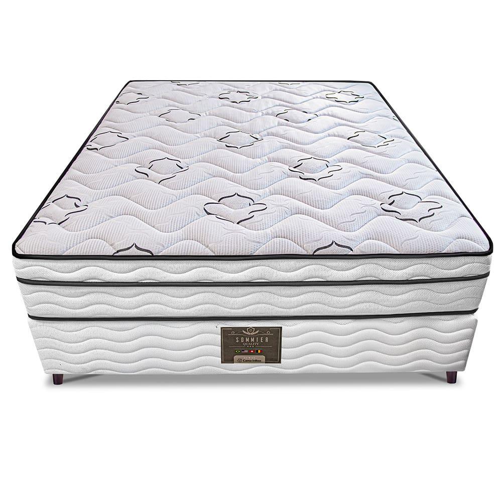 Cama Box Casal Cama inBox Moderne Ortopédico com Camada Especial de Espuma D45 63x138x188cm - Branco/Grafite - 3