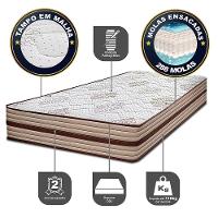 Cama Box Solteiro Cama inBox Livity com Molas Ensacadas e Espuma D26 62x88x188cm – Bege - 5